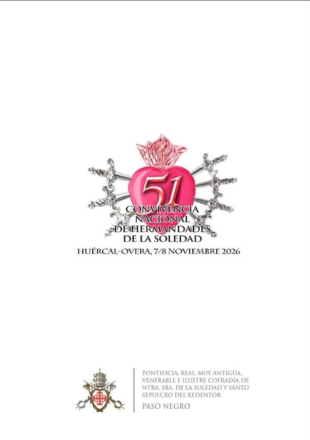 Emblema oficial de la LI Convivencia Nacional de Hermandades y Cofradías de la Soledad, Huércal-Overa 2026
