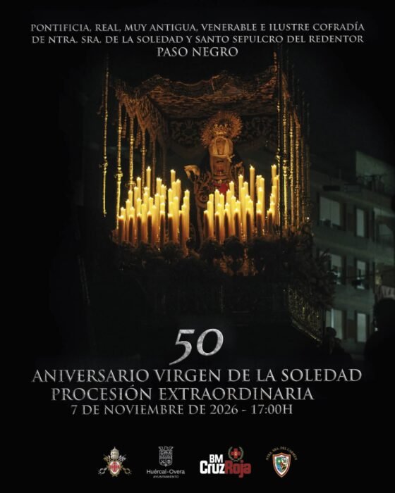 PROCESIÓN EXTRAORDINARIA L ANIVERSARIO. Sábado 7 de noviembre, 17:00 h
